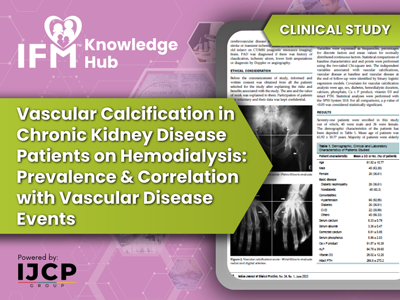 Vascular Calcification in Chronic Kidney Disease Patients on Hemodialysis: Prevalence and Correlation with Vascular Disease Events